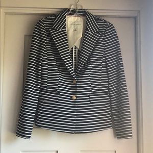 Banana republic navy striped blazer. Size 0